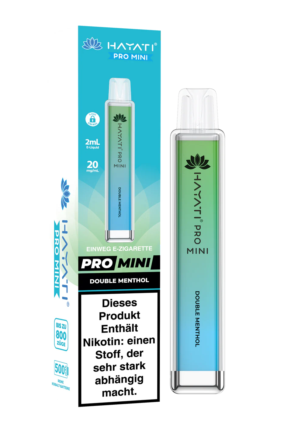 Hayati Pro Mini 800 - Double Menthol 20mg/ml