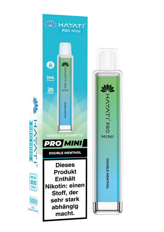 Hayati Pro Mini 800 - Double Menthol 20mg/ml