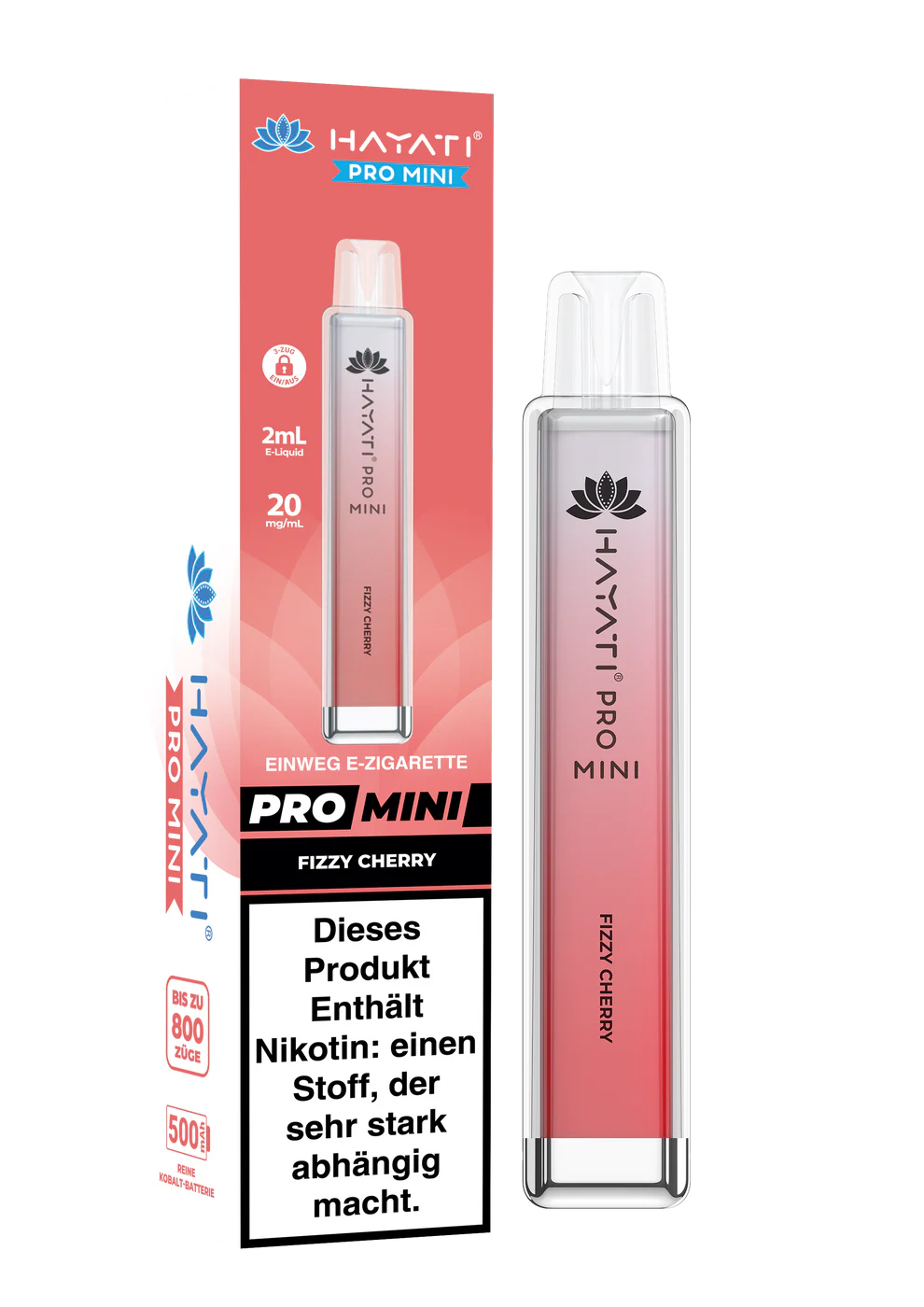 Hayati Pro Mini 800 - Fizzy Cherry - 20mg/ml