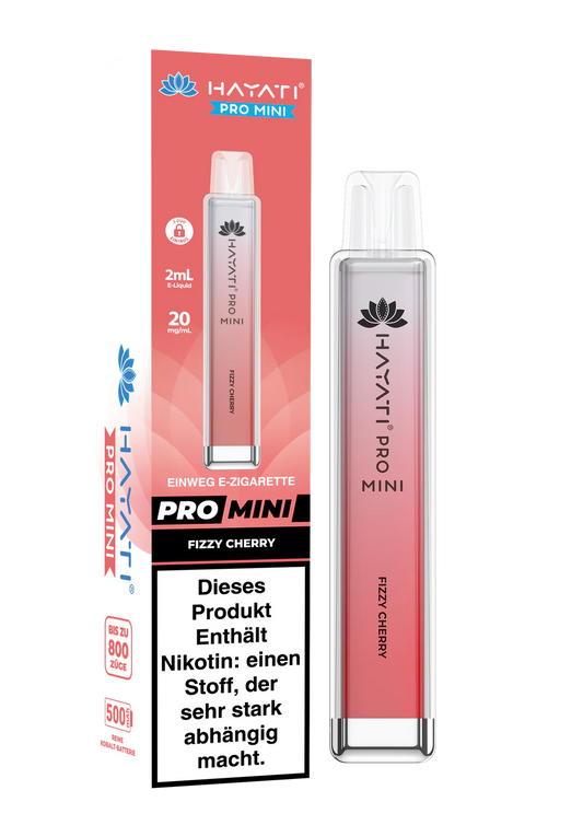 Hayati Pro Mini 800 - Fizzy Cherry - 20mg/ml