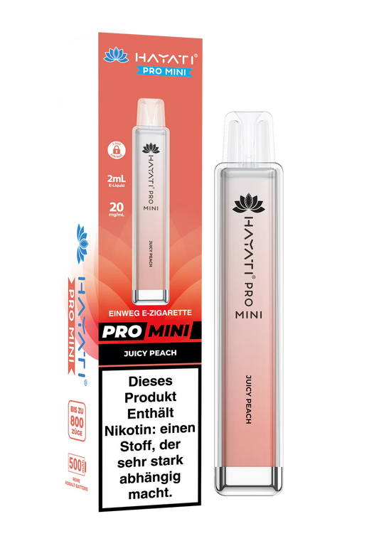 Hayati Pro Mini 800 - Juicy Peach - 20mg/ml
