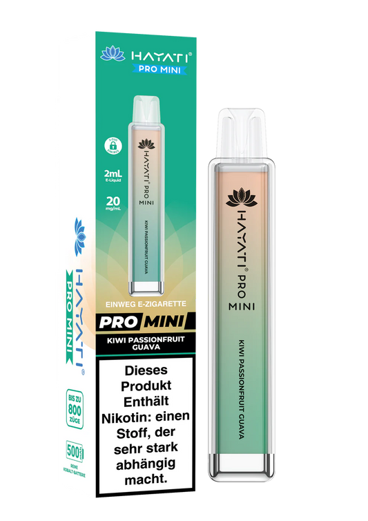 Hayati Pro Mini 800 - Kiwi Passionfruit Guava - 20mg/ml