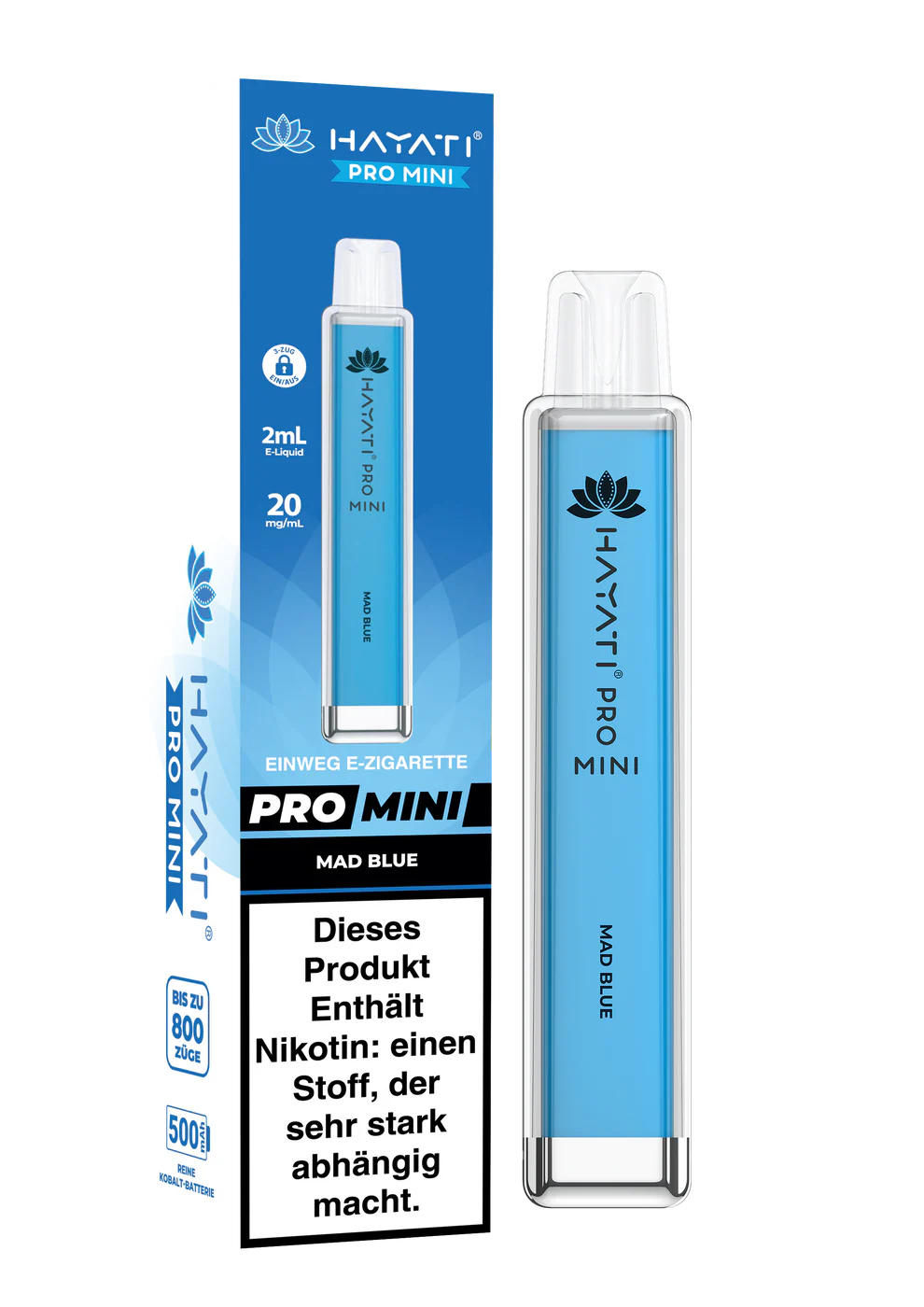Hayati Pro Mini 800 - Mad Blue - 20mg/ml