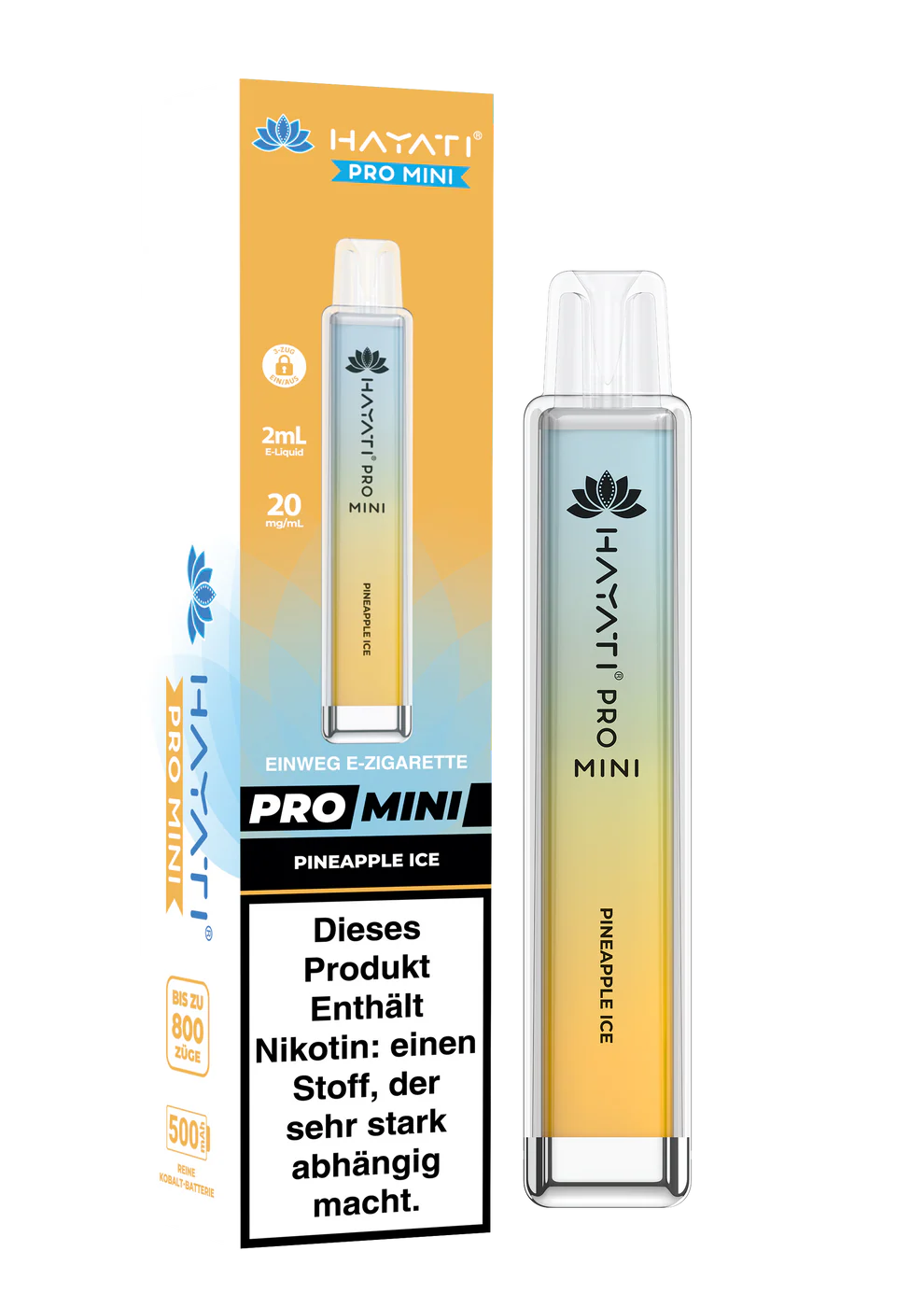 Hayati Pro Mini 800 - Pinapple Ice - 20mg/ml