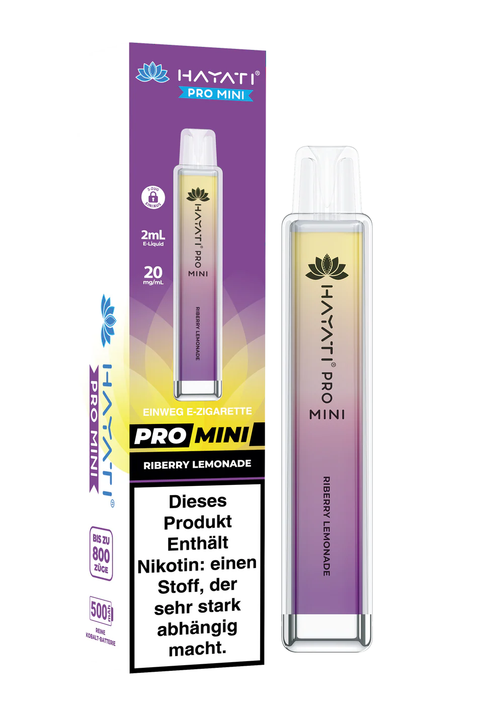 Hayati Pro Mini 800 - Riberry Lemonade - 20mg/ml