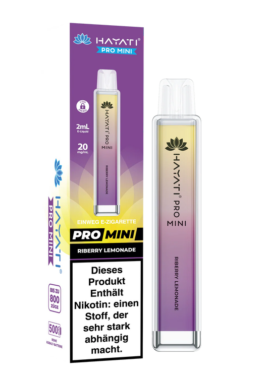 Hayati Pro Mini 800 - Riberry Lemonade - 20mg/ml