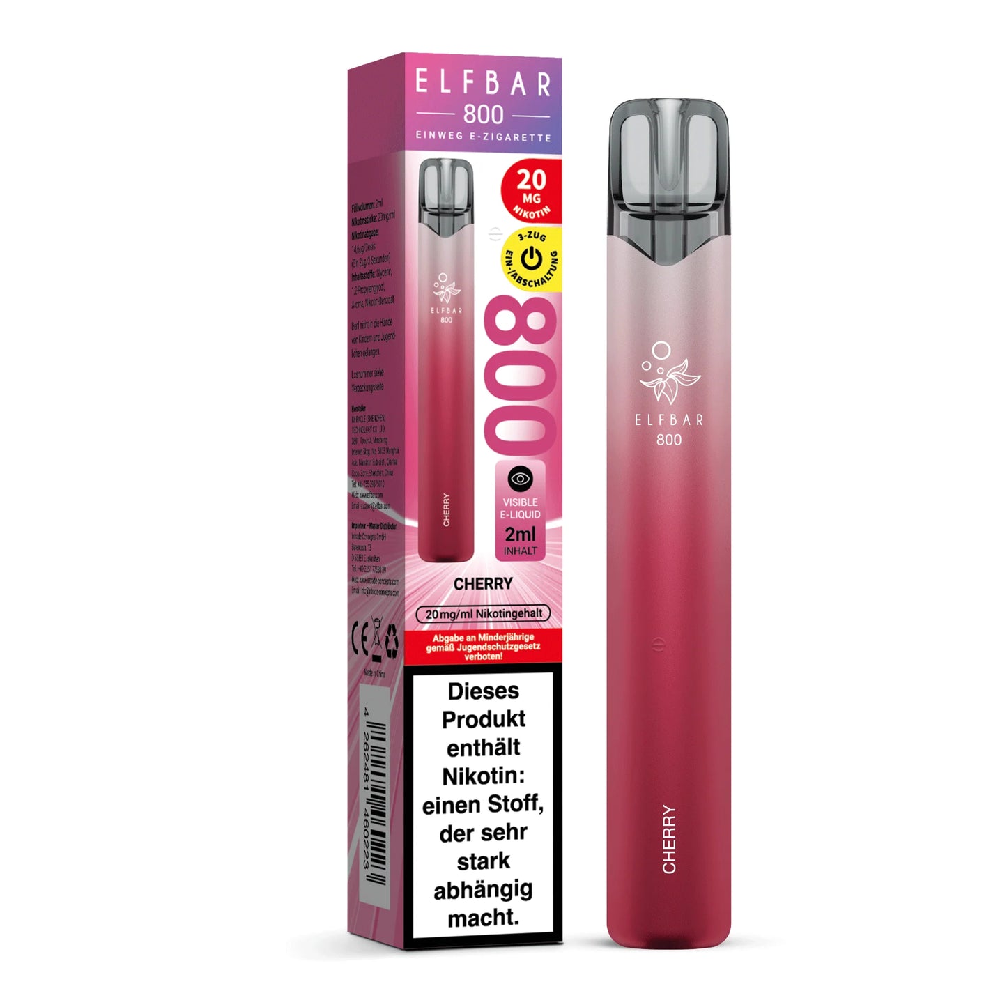 Elfbar 800 - Cherry - 20mg/ml
