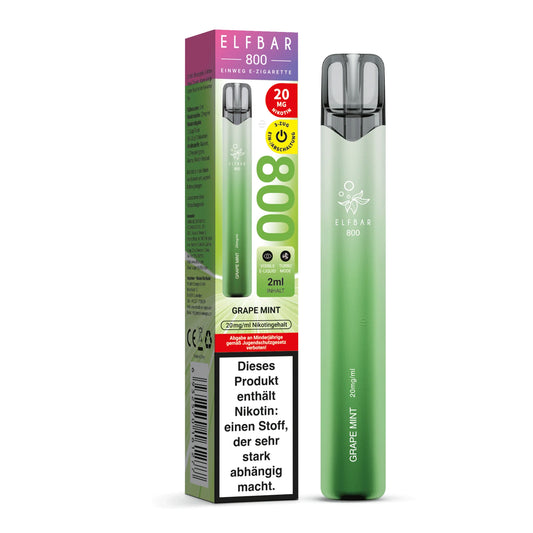 Elfbar 800 - Grape Mint - 20mg/ml