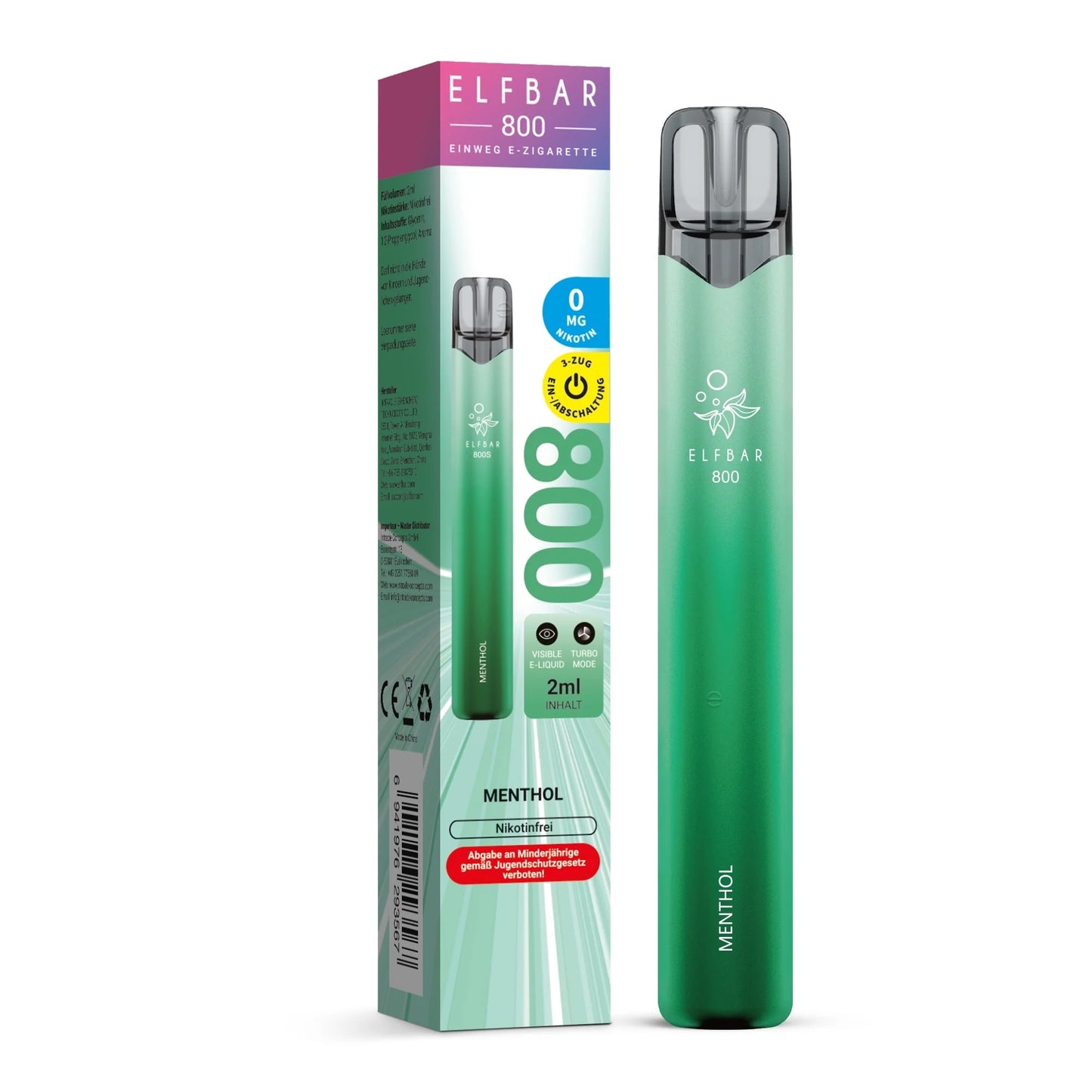 Elfbar 800 - Menthol - Nikotinfrei