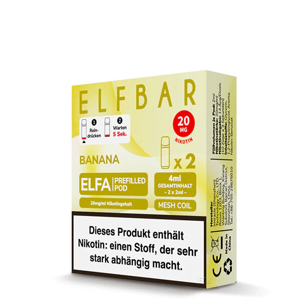 Elfbar Elfa Pod - Banana - 20mg/ml, 2 Stück