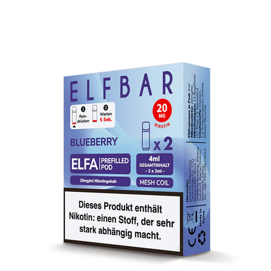 Elfbar Elfa Pod - Blueberry - 20mg/ml, 2 Stück