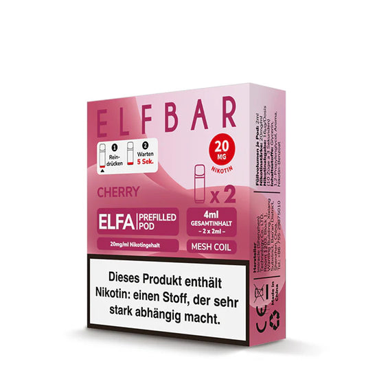 Elfbar Elfa Pod - Cherry - 20mg/ml, 2 Stück