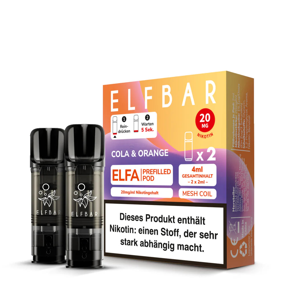 Elfbar Elfa Pod - Cola & Orange - 20mg/ml, 2 Stück
