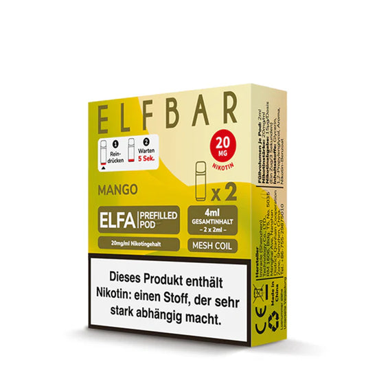 Elfbar Elfa Pod - Mango - 20mg/ml, 2 Stück