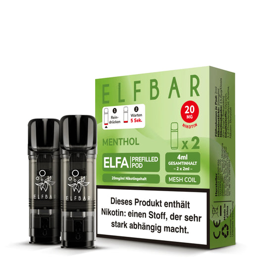 Elfbar Elfa Pod - Menthol - 20mg/ml, 2 Stück
