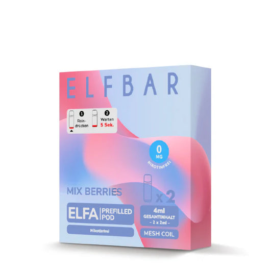 Elfbar Elfa Pod - Mix Berries - Nikotinfrei, 2 Stück