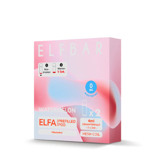 Elfbar Elfa Pod - Watermelon - Nikotinfrei, 2 Stück