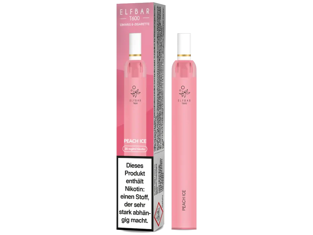 Elfbar T600 - Peach Ice - 20mg/ml, 2 ml