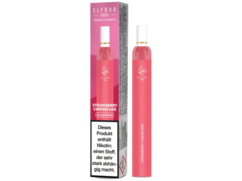 Elfbar T600 - Strawberry Cheesecake - 20mg/ml, 2 ml