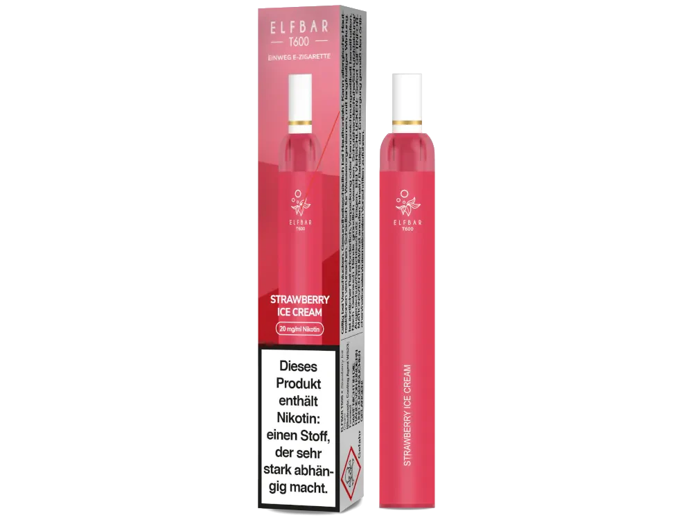 Elfbar T600 - Strawberry Ice Cream - 20mg/ml, 2 ml